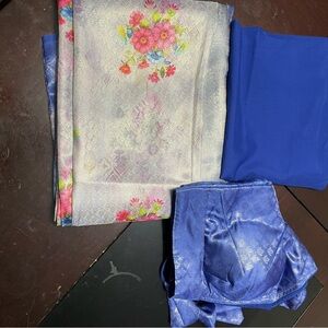 Floral Patterned ready to wear saree with blouse patticoat set